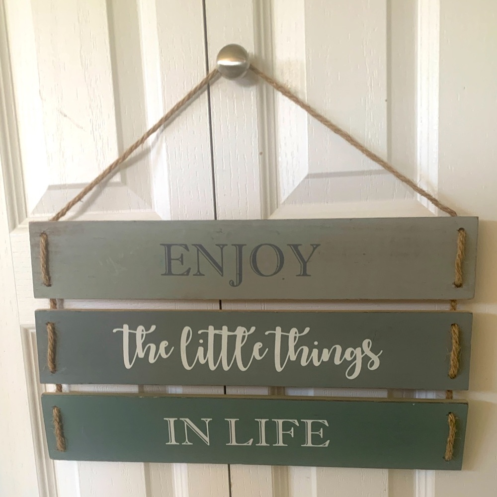 Enjoy the Little Things Wall Hanger